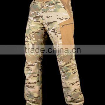 Custom Breathable long Hiking Fashion Camou Softshell Pants With Pockets