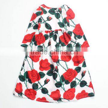 ShiJ Kids Clothes Rose Long Maxi Girls Dress photo-2