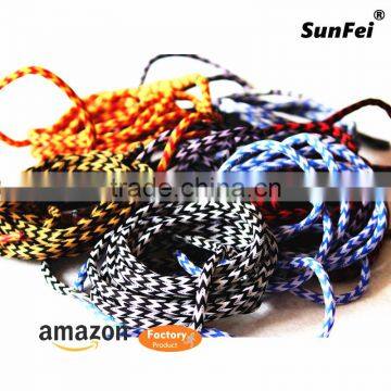 Brand New Street Style Athletic Sport Shoelaces - Good Replacement Rope Laces For Sneakers and Boots - Crazy Rope Laces All Size