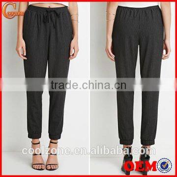 Classic unlined elasticized waist jogger pants wholesale women pants