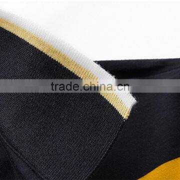 Colored Horizontal Stripes Men t Shirt Spandex & Cotton Men Short Sleeve Casual Shirt photo-2