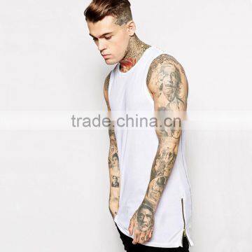 OEM Summer Wholesale Black Polyester Fashion Athletic Men Tank Top, Fitness Tank Top photo-3