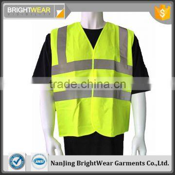 100% polyester solid reflective tape England safety vest EN471 safety vest