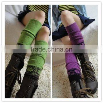 2014 Fashion Accessories Jacquard Knit Leg Warmers Wholesale