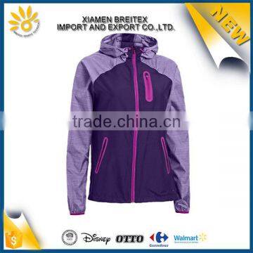 Fashion style custom polyester winter light weight jacket women