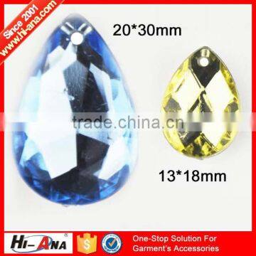 hi-ana rhinestone1 Global brands 10 year Fancy acrylic flat back rhinestones