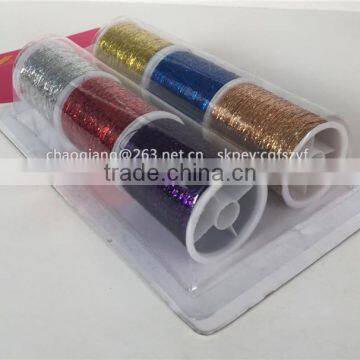 Sparkle Metallic Knitting Yarn,mx Type Knit Metallic Yarn,mx Type Metallic Yarn Pure Silver photo-4