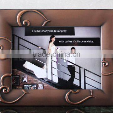 Factory Best Selling New Style Love Heart Photo Frame for Coppery Plated Photo Frame KJJ-2 photo-3