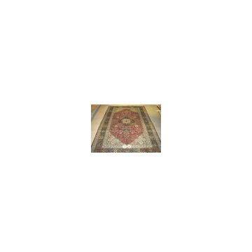 good quality Persian hand knotted silk carpet