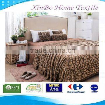 2015 Hot Sale 100% Polyester Twin King Full Queen Size Double Layers Brushed PV Plush Polar Heavy Fleece Blanket