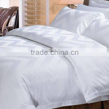 Luxury hotel textile 100% cotton satin bed sheet bedding set modern