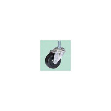 Light-duty hard rubber casters