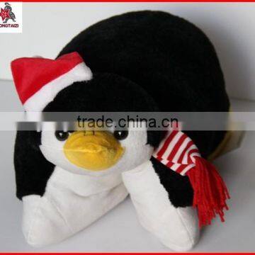 18" Penguin Design Plush Animal Shaped Cushion photo-6