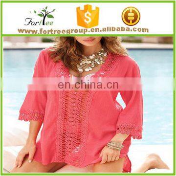 crochet transparent casual dress for beach party ladies summer