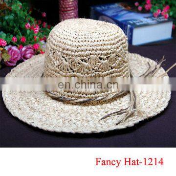 Fashion Newest Women Promotional straw hat wholesale