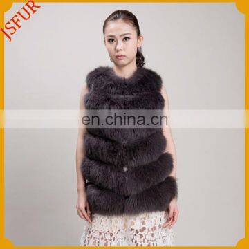 Fashion wholesale women fashion genuine fox fur vest