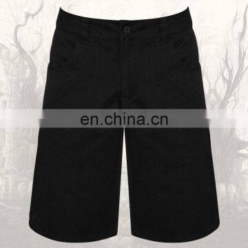 Men Black Knee Length Short Pants