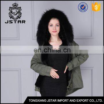 Factory Price wholesale winter coat womens khaki shell fur parka