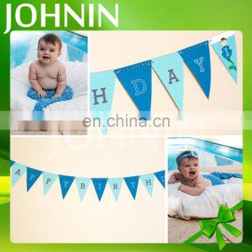 OEM and ODM service decoration pennant triangle flag paper bunting