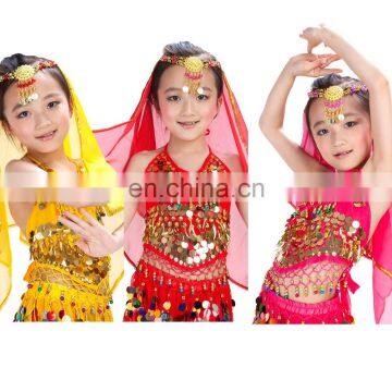 BestDance children belly dance costumes bra top sequin bellydance bra top for kids OEM