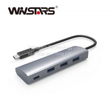 Supports Hot-swapping and Plug-and-play 4-port USB 3.0 Hub