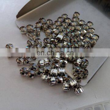 round pointback crystal chaton with claw settings for wholesale