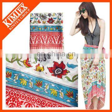 2014 summer cheap colorful sarong pareo, beach dress