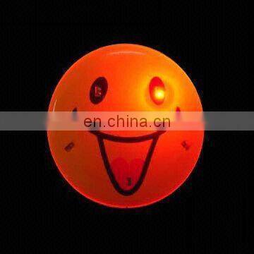 Happy Face with Led Design Flashing Badge for Promotion