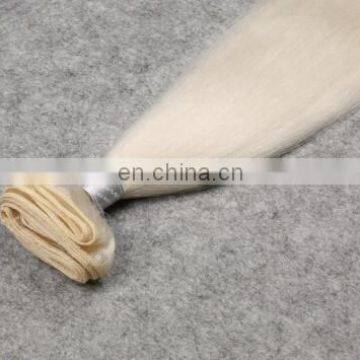 Shandong Yotchoi Hair White Light Blond Colour Remy Hot Hair Extensions For White Women photo-5