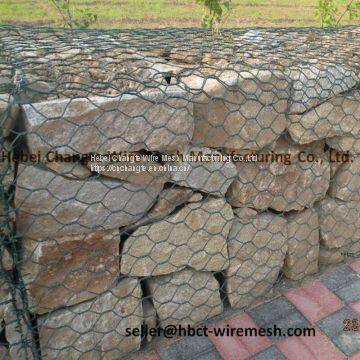 Galvanized and PVC coated Gabion Wire Mesh for River Protection