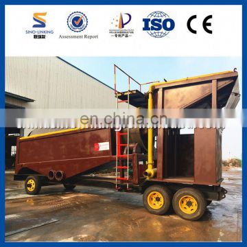 Top quality small scale gold mining equipment trommel scrubber washing plant