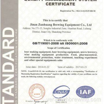 QUALITY MANAGEMENT SYSTEM CERTIFICATE