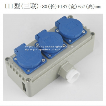Aluminum Alloy Explosion-proof Socket Industrial Explosion-proof Socket 220V10A Five-hole Socket BQK photo-3