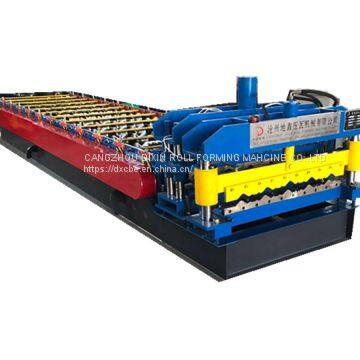 Cangzhou Dixin Metal Roofing Sheet Glazed Tile Iron Sheet Cold Roll Forming Making Machine Price