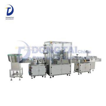 Electric Cigarette Liquid Bottle Filling Capping And Labeling Machine,100 Ml Plastic Bottle Packaging Line