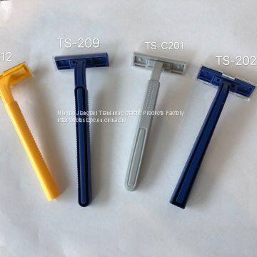 Two blade disposable razor shaver