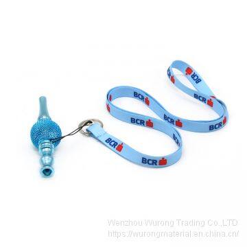 90mm Length Metal Smoking Pipe With Luminous Beads as Yellow Cigarette Holder With Bead Penant for Tobacco Absorbing