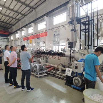 HDPE800 solid pipe extrusion production line