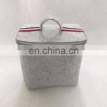 High Quality Felt Material Outdoor Picnic Lunch Bag photo-3
