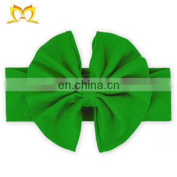 Promotional Baby Cheer Headband Bows Newborn Photography Prop Green Headbands For Baby Hot Sale Baby Products Cheap Wholesale