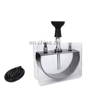 HQP-SY02 HongQiang LED Light Luxury Tobacco Semicircle Acrylic Plastic China Hookah With Light For Shisha photo-3