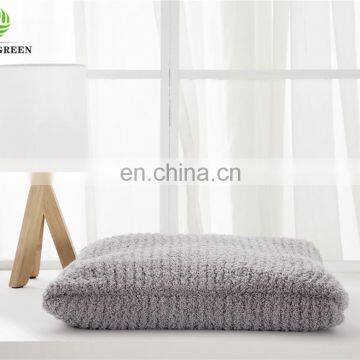 Barefoot Dreams Super Soft Zero Defect 100% Polyester Micro Feather Yarn Knit Bedcover Blanket Pillow Case Set Cushion Cover photo-7