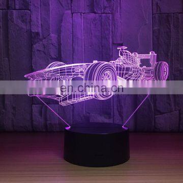 7 Colors Changing Creative Gifts Car Modelling 3D Led Table Lamp Usb Touch Button Vehicle Night Lights Kids Decor