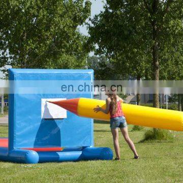 Giant inflatable pencil toy for kids and adult team race