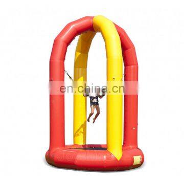 Professional Inflatable Kids Bungee Jumping Trampoline Bouncer For Sale