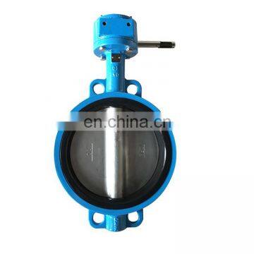 Golden Supplier DN100 PN16 EPDM Seat Handle Operated Centerline Concentric Wafer Type Butterfly Valve