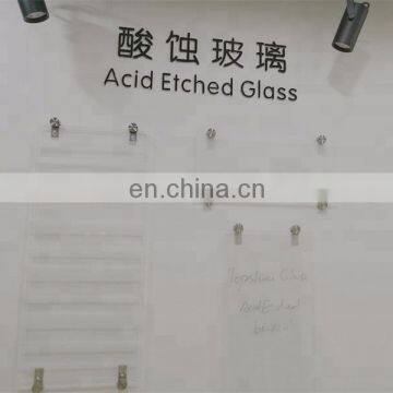 Colored Decorative Acid Etched Frosted Glass Price 12mm photo-3