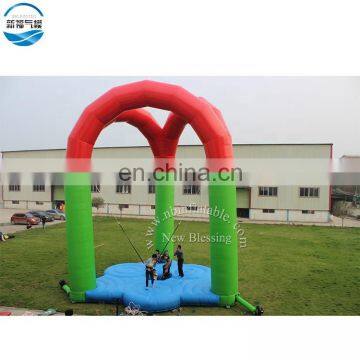 Wholesale Top Quality Inflatable Bungee Trampoline Outdoor Game Kids Toys &adult photo-4