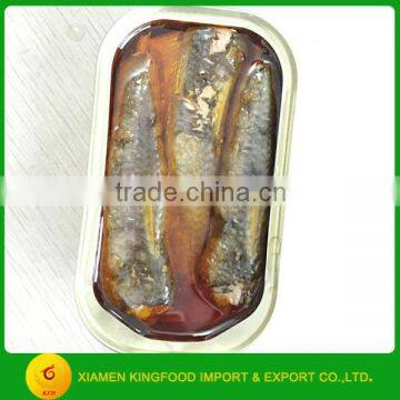 Spicy Canned Sardine in Spicy Oil in Oval Can