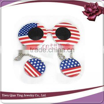 Promotional Fanshion Style Plastic Flag Color Party Glasses photo-4